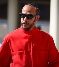 Hamilton, în roșu Gata să debuteze pentru  Ferrari  la 40 de ani! Primul mesaj din postura de pilot al italienilor