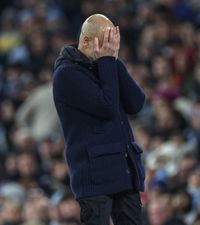 Guardiola a recidivat  FOTO:  Antrenorul spaniol  s-a zgâriat pe față  din nou! Meciul cu Brugge l-a exasperat