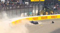 Accident brutal în Formula 1 Momentul în care Jack Doohan  își distruge monopostul,  înainte de Marele Premiu al Japoniei