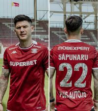În onoarea lui Săpunaru  Rapid va juca în   echipamente speciale  la ultimul meci al căpitanului în Giulești