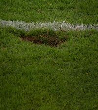 Întrerupt de groapa din gazon    FOTO.     Nu s-a jucat  timp de 5 minute în Austria - Cipru: au adus pământ cu găleata, pe final de meci