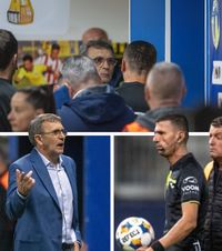 Neagoe, ceartă pe tunel  Antrenorul Petrolului a făcut   scandal la pauză!  S-a dus după arbitrul Marcel Bîrsan