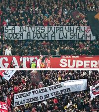 Conflict între galerii la derby    FOTO.   Aluzii   rasiste  ale dinamoviștilor + Fanii rapidiști au ripostat: „Numele vostru provoacă greață”