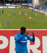 Nsimba, dublă ratare!    FOTO:  Atacantul Craiovei a irosit   o șansă incredibilă  în partida cu Metaloglobus + Nici Baiaram nu a fost mai inspirat