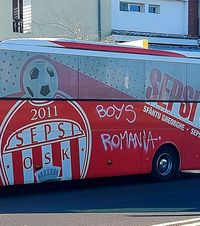 Autocarul lui Sepsi, vandalizat     Ce au scris  ultrașii pe vehicul » Reacția clubului