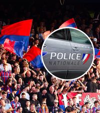 Haos la Strasbourg    FOTO.  Fanii lui Crystal Palace   au vandalizat o cafenea  și au fost escortați de forțele de ordine