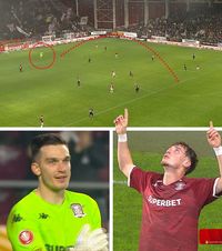 Gol rar în Liga 1    FOTO.  Fază ca-n jocurile video la reușita Rapidului »   Portarul Aioani a pasat decisiv!