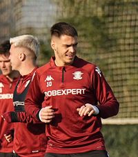Atenție la Paraschiv!  Noul jucător transferat de Rapid, văzut de   GOLAZO.ro  la antrenament. Ce a descoperit atacantul