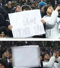 Tănase, ținta oltenilor    FOTO.     Mesajul vulgar  afișat de un fan la meciul U Craiova - FCSB » Starul campioanei, luat peste picior