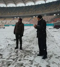 Șucu și Angelescu, la Arenă     FOTO  Ce spune clubul Rapid despre o   amânare  a derby-ului și cum a ironizat-o pe Dinamo