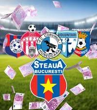 Pe bani publici, doar Steaua are interzis!   Toate echipele din play-off-ul Ligii 2 sunt dependente de   fonduri de stat sau locale.  Cifrele oficiale