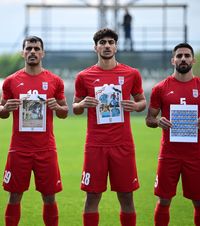 Omagiu emoționant      VIDEO.   Cum au apărut   jucătorii și oficialii Iranului  amicalul cu Costa Rica » Infantino a fost în tribune