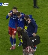 Pacionel a plâns de durere    FOTO.  Mijlocașul Stelei a suferit o   accidentare gravă  în meciul cu Chindia