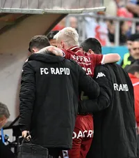 Dezastru pentru Rapid    FOTO.  Cât ar putea lipsi   Claudiu Petrila  după ce s-a „rupt” în meciul cu Dinamo » A început să plângă