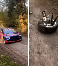 Tatăl lui Verstappen, accident violent    FOTO.  Jos   a lovit un copac  și s-a răsturnat la un raliu din Belgia