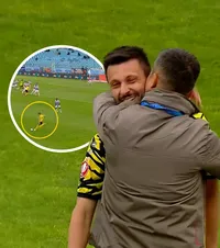 A vrut Purece să înscrie?     FOTO.   Mijlocașul lui Metaloglobus a marcat un   gol norocos  în meciul cu Oțelul, direct din lovitură liberă