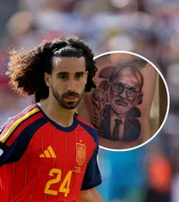 Cucurella s-a ținut de cuvânt     FOTO.  Fabulos: fundașul   și-a tatuat chipul  selecționerului Luis de la Fuente! Cum arată