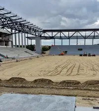 „Aștept cu nerăbdare”     VIDEO.  Noi imagini de pe șantierul stadionului din   Timișoara