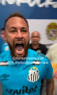 Neymar a clacat   FOTO:   A urlat cât l-a ținut gura,  provocându-i  pe președintele, staff-ul și jucătorii echipei eliminate de Santos din Cupa Braziliei: „Un vagabond!”