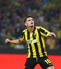 Eroul Răzvan Marin    FOTO.  Prima victorie pentru AEK Atena în UCL  după 20 de ani,  datorită românului! Reacția acestuia: „Destinul”