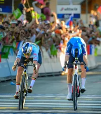 Avans de 0,00085 secunde!   VIDEO+FOTO.  Remco Evenepoel,  campion european la fotofiniș.  Cea mai mică diferență din istoria marilor curse ale ciclismului