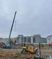 Se mișcă lucrurile la Dinamo  Utilajele grele au ajuns în  Ștefan cel Mare  » Începe o nouă etapă a lucrărilor la noul stadion