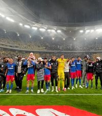Girează rasismul ultrașilor   VIDEO.   Gestul șocant făcut de jucătorii de la FCSB  în momentul în care Peluza Nord scanda lozinci rasiste
