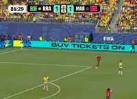 FOTO: Rar se vede așa ceva! Minutul 87 din Brazilia - Maroc: puștiul-minune Bouaddi  a uimit cu un gest aproape nemaivăzut