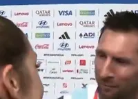 Leo Messi, gest neașteptat. S-a oprit la zona mixtă, iar ce i-a spus unei jurnaliste ascunde o ironie fină: „Dacă mă uit la tine...”. Reacția reporterei | FOTO