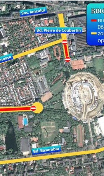 HARTA DINAMICA Restrictii de circulatie cu ocazia partidei Romania - Franta/ Vezi ce trasee trebuie sa eviti