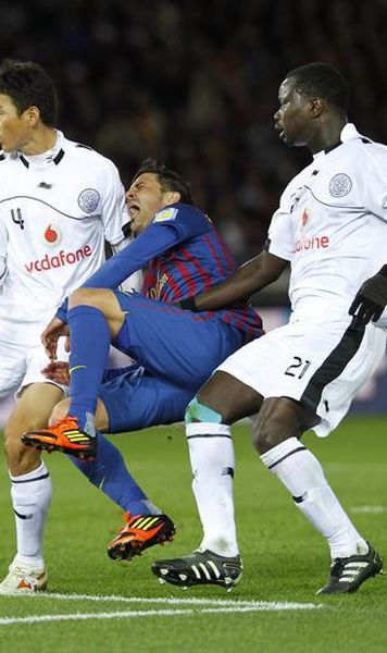 VIDEO David Villa, sanse mici sa joace la EURO 2012; a suferit o fractura de tibie in meciul cu Al Sadd