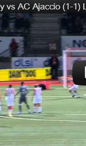 ​VIDEO Adrian Mutu, gol din "scarita"; Ajaccio, remiza pe terenul lui Nancy