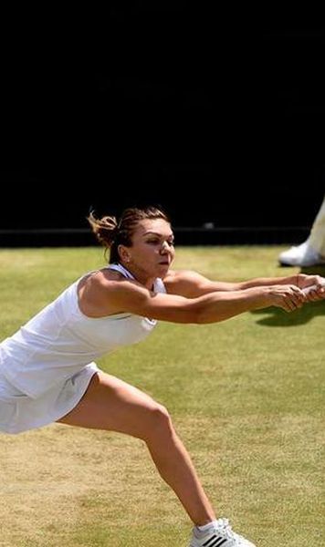 Wimbledon Simona Halep - Zarina Diyas 6-3, 6-0/In sferturi, dupa un meci care a durat doar 57 de minute