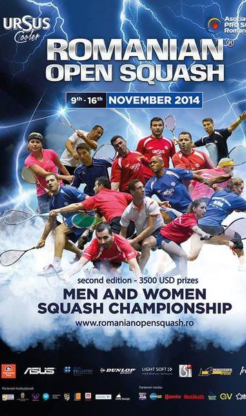 Squash: Au inceput inscrierile pentru ​Romanian Open Squash 2014