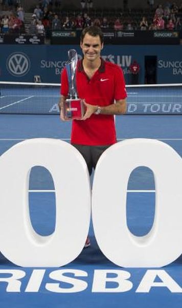 Roger Federer, invingator la Brisbane, titlul cu numarul 83. Este a 1000-a victorie pentru elvetian