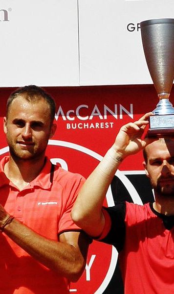 FOTOGALERIE BRD Nastase Tiriac Trophy: Marius Copil si Adrian Ungur au castigat proba de dublu, dupa o finala dramatica - Au salvat cinci mingi de meci