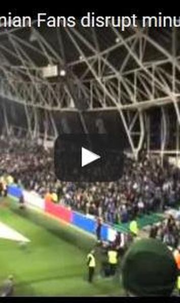 VIDEO Unii din fanii Bosniei nu au respectat momentul de reculegere de la meciul cu Irlanda