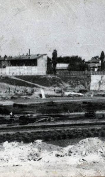 Imagini-document din anii 50, cand a inceput construirea Stadionului Dinamo