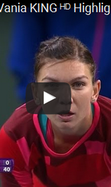 VIDEO Indian Wells: Simona Halep, victorie categorica cu Vania King