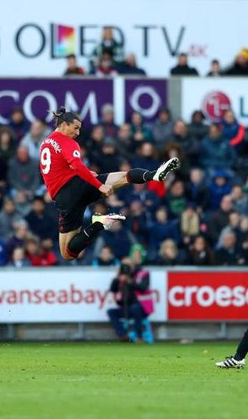 VIDEO Swansea - Manchester United 1-3/ Zlatan Ibrahimovic a inscris doua goluri pentru echipa lui Jose Mourinho