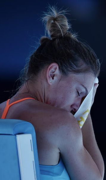 Simona Halep, după eliminarea din primul tur: "S-ar putea să nu joc o perioadă. Nu e grav, nu e vorba de operație. Dar mă împiedică să dau totul"