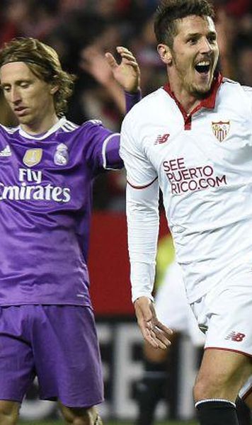 VIDEO Sevilla - Real Madrid 2-1/ Jovetic a adus victoria in prelungiri - Prima infrangere a madrilenilor dupa 40 de meciuri