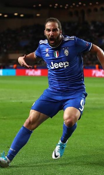 Champions League: AS Monaco vs Juventus 0-2/ "Dubla" lui Gonzalo Higuain - Juventus, cu un pas mai aproape de finala