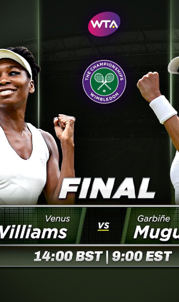 Wimbledon: Venus Williams si Garbine Muguruza lupta pentru titlul de la "All England Club"