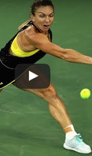 VIDEO Simona Halep o invinge pe Johanna Konta, dupa ce a ratat cinci mingi de meci