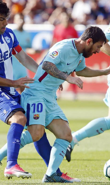 VIDEO Alaves - Barcelona 0-2/ "Dubla" lui Messi - Argentinianul a ratat un penalty