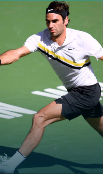 VIDEO Roger Federer isi continua marsul catre al saselea titlu la Indian Wells (7-5, 6-4 cu Jeremy Chardy)