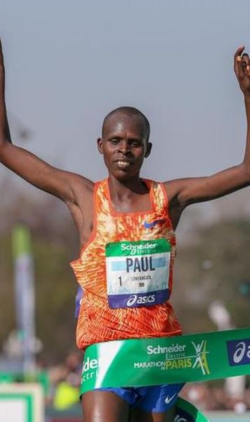 Kenyanul Paul Lonyangata a câştigat pentru a doua oară consecutiv maratonul de la Paris