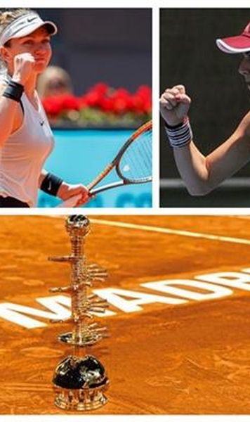 Zi plină la Madrid pentru românce: Simona Halep vs Elise Mertens și Sorana Cîrstea vs Daria Kasatkina