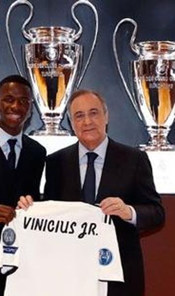 Real Madrid l-a prezentat pe brazilianul Vinicius, fotbalist în vârstă de 18 ani
